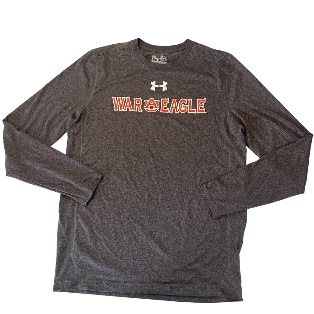 Under Armour War‎ Eagle Auburn Tigers Long Sleeve T Shirt Loose Mens Small